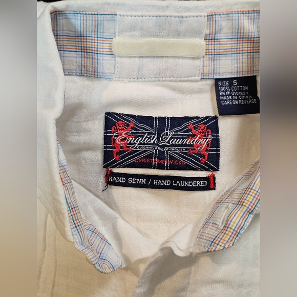 English Laundry /Christopher Wicks Y2K, Button Down Gabara Style EUC Men's Small - Picture 3 of 14
